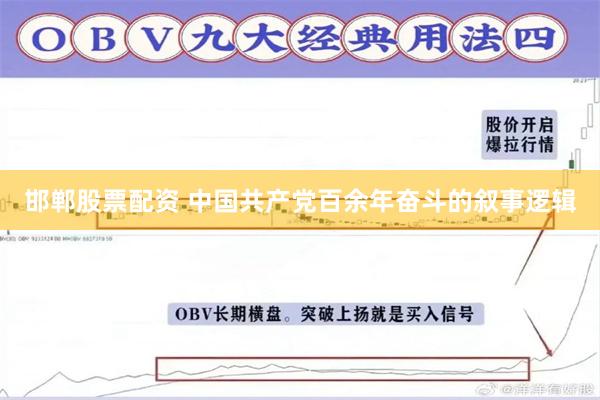 邯郸股票配资 中国共产党百余年奋斗的叙事逻辑