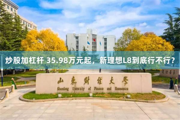 炒股加杠杆 35.98万元起，新理想L8到底行不行？