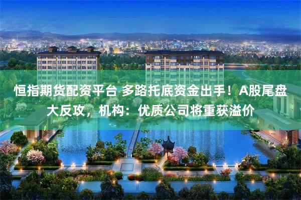 恒指期货配资平台 多路托底资金出手！A股尾盘大反攻，机构：优质公司将重获溢价