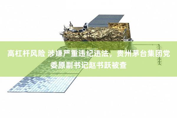 高杠杆风险 涉嫌严重违纪违法，贵州茅台集团党委原副书记赵书跃被查