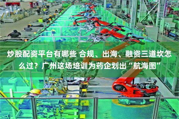 炒股配资平台有哪些 合规、出海、融资三道坎怎么过?广州这场培训为药企划出“航海图”