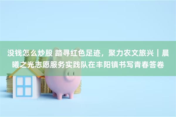 没钱怎么炒股 踏寻红色足迹，聚力农文旅兴｜晨曦之光志愿服务实践队在丰阳镇书写青春答卷
