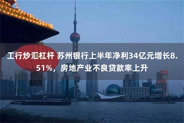 工行炒汇杠杆 苏州银行上半年净利34亿元增长8.51%，房地产业不良贷款率上升