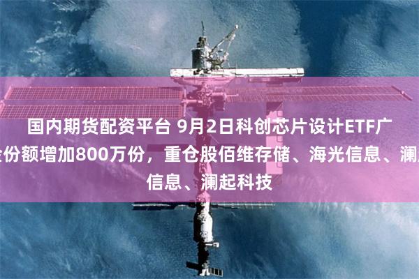 国内期货配资平台 9月2日科创芯片设计ETF广发基金份额增加800万份，重仓股佰维存储、海光信息、澜起科技