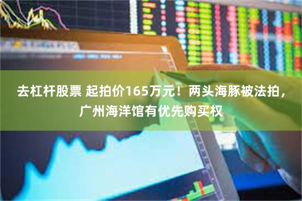 去杠杆股票 起拍价165万元!两头海豚被法拍,广州海洋馆有优先购买权